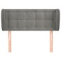 Testiera ad Orecchio Grigio Chiaro 103x23x78/88 cm in Velluto Testiera ad Orecchio Grigio Chiaro 103x23x78/88 cm in Velluto