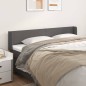 Testiera ad Orecchio Grigio 203x16x78/88 cm in Similpelle Testiera ad Orecchio Grigio 203x16x78/88 cm in Similpelle