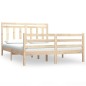 vidaXL Giroletto in Legno Massello 135x190 cm Double
