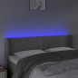 vidaXL Testiera Grigio Chiaro a LED 147x16x78/88 cm in Velluto vidaXL Testiera Grigio Chiaro a LED 147x16x78/88 cm in Velluto