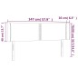 vidaXL Testiera Grigio Chiaro a LED 147x16x78/88 cm in Velluto vidaXL Testiera Grigio Chiaro a LED 147x16x78/88 cm in Velluto