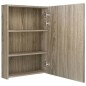 Armadietto Bagno con Specchio e LED Rovere 50x13x70 cm Armadietto Bagno con Specchio e LED Rovere 50x13x70 cm