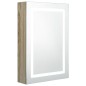 Armadietto Bagno con Specchio e LED Rovere 50x13x70 cm Armadietto Bagno con Specchio e LED Rovere 50x13x70 cm