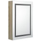 Armadietto Bagno con Specchio e LED Rovere 50x13x70 cm Armadietto Bagno con Specchio e LED Rovere 50x13x70 cm