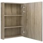 Armadietto Bagno con Specchio e LED Rovere 50x13x70 cm Armadietto Bagno con Specchio e LED Rovere 50x13x70 cm