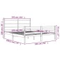 vidaXL Giroletto in Legno Massello 135x190 cm Small Double vidaXL Giroletto in Legno Massello 135x190 cm Small Double