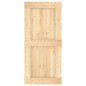 vidaXL Porta Scorrevole con Set Hardware 95x210 cm Legno Massello Pino vidaXL Porta Scorrevole con Set Hardware 95x210 cm Legno Massello Pino