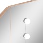 Tavolino da Trucco Angolare con LED Rovere 111x54x141,5 cm Tavolino da Trucco Angolare con LED Rovere 111x54x141,5 cm