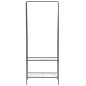 vidaXL Appendiabiti 59x35x150 cm Nero vidaXL Appendiabiti 59x35x150 cm Nero