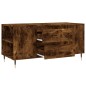 vidaXL Tavolino da Salotto Rovere Fumo 102x44,5x50cm Legno Multistrato vidaXL Tavolino da Salotto Rovere Fumo 102x44,5x50cm Legno Multistrato
