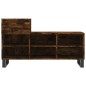 vidaXL Scarpiera Rovere Fumo 102x36x60 cm in Legno Multistrato vidaXL Scarpiera Rovere Fumo 102x36x60 cm in Legno Multistrato