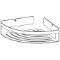 Tiger Mensola da Bagno Angolare Caddy Argento Grande 1400630946 Tiger Mensola da Bagno Angolare Caddy Argento Grande 1400630946