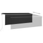 Tenda da Sole Retrattile Automatica con Parasole 4x3m Antracite Tenda da Sole Retrattile Automatica con Parasole 4x3m Antracite