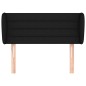 Testiera ad Orecchio Nera 103x23x78/88 cm in Tessuto Testiera ad Orecchio Nera 103x23x78/88 cm in Tessuto