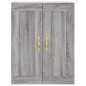 vidaXL Mobile a Parete Grigio Sonoma 69,5x34x90 cm Legno Multistrato vidaXL Mobile a Parete Grigio Sonoma 69,5x34x90 cm Legno Multistrato