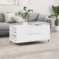 vidaXL Tavolino Salotto Bianco Lucido 102x44,5x50 cm Legno Multistrato vidaXL Tavolino Salotto Bianco Lucido 102x44,5x50 cm Legno Multistrato
