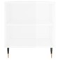 vidaXL Tavolino Salotto Bianco Lucido 102x44,5x50 cm Legno Multistrato vidaXL Tavolino Salotto Bianco Lucido 102x44,5x50 cm Legno Multistrato