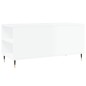 vidaXL Tavolino Salotto Bianco Lucido 102x44,5x50 cm Legno Multistrato vidaXL Tavolino Salotto Bianco Lucido 102x44,5x50 cm Legno Multistrato