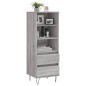 vidaXL Credenza Grigio Sonoma 40x36x110 cm in Legno Multistrato vidaXL Credenza Grigio Sonoma 40x36x110 cm in Legno Multistrato