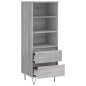 vidaXL Credenza Grigio Sonoma 40x36x110 cm in Legno Multistrato vidaXL Credenza Grigio Sonoma 40x36x110 cm in Legno Multistrato