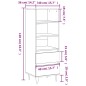 vidaXL Credenza Grigio Sonoma 40x36x110 cm in Legno Multistrato vidaXL Credenza Grigio Sonoma 40x36x110 cm in Legno Multistrato