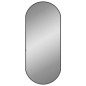 vidaXL Specchio da Parete Nero 70x30 cm Ovale