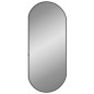 vidaXL Specchio da Parete Nero 70x30 cm Ovale