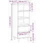 vidaXL Credenza Rovere Sonoma 40x36x110 cm in Legno Multistrato vidaXL Credenza Rovere Sonoma 40x36x110 cm in Legno Multistrato