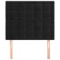 Testiere 2 pz Nere 100x5x78/88 cm in Velluto Testiere 2 pz Nere 100x5x78/88 cm in Velluto