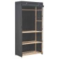 vidaXL Armadio a 3 Ripiani Grigio 79x40x170 cm in Tessuto vidaXL Armadio a 3 Ripiani Grigio 79x40x170 cm in Tessuto