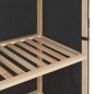 vidaXL Armadio a 3 Ripiani Grigio 79x40x170 cm in Tessuto vidaXL Armadio a 3 Ripiani Grigio 79x40x170 cm in Tessuto