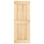 vidaXL Porta Scorrevole con Set Hardware 80x210 cm Legno Massello Pino vidaXL Porta Scorrevole con Set Hardware 80x210 cm Legno Massello Pino