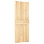 vidaXL Porta Scorrevole con Set Hardware 80x210 cm Legno Massello Pino vidaXL Porta Scorrevole con Set Hardware 80x210 cm Legno Massello Pino