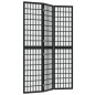 Divisorio Pieghevole 3 Pannelli Stile Giapponese 120x170cm Nero