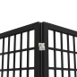 Divisorio Pieghevole 6 Pannelli Stile Giapponese 240x170cm Nero Divisorio Pieghevole 6 Pannelli Stile Giapponese 240x170cm Nero