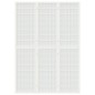 Divisorio Pieghevole 3 Pannelli Stile Giapponese 120x170 Bianco Divisorio Pieghevole 3 Pannelli Stile Giapponese 120x170 Bianco