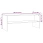 Mobile Porta TV Rovere Marrone 100x40x40cm in Legno Multistrato