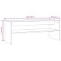 Tavolino da Salotto Rovere Fumo 100x40x40 cm Legno Multistrato