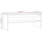 vidaXL Tavolino Salotto Rovere Marrone 100x40x40 cm Legno Multistrato vidaXL Tavolino Salotto Rovere Marrone 100x40x40 cm Legno Multistrato
