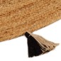 vidaXL Tappeto Intrecciato con Nappe 150 cm Iuta Rotondo vidaXL Tappeto Intrecciato con Nappe 150 cm Iuta Rotondo
