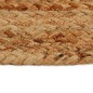vidaXL Tappeto Intrecciato con Nappe 150 cm Iuta Rotondo vidaXL Tappeto Intrecciato con Nappe 150 cm Iuta Rotondo