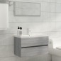 Set Mobili da Bagno 2 pz Grigio Sonoma in Legno Multistrato Set Mobili da Bagno 2 pz Grigio Sonoma in Legno Multistrato