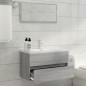Set Mobili da Bagno 2 pz Grigio Sonoma in Legno Multistrato Set Mobili da Bagno 2 pz Grigio Sonoma in Legno Multistrato