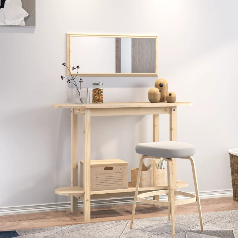 Tavolo Consolle 110x40x80 cm in Legno Massello di Pino Tavolo Consolle 110x40x80 cm in Legno Massello di Pino