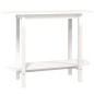 Tavolo Consolle Bianco 110x40x80 cm in Legno Massello di Pino Tavolo Consolle Bianco 110x40x80 cm in Legno Massello di Pino