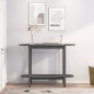 Tavolo Consolle Grigio 110x40x80 cm in Legno Massello di Pino Tavolo Consolle Grigio 110x40x80 cm in Legno Massello di Pino