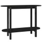 Tavolo Consolle Nero 110x40x80 cm in Legno Massello di Pino Tavolo Consolle Nero 110x40x80 cm in Legno Massello di Pino