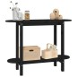 Tavolo Consolle Nero 110x40x80 cm in Legno Massello di Pino Tavolo Consolle Nero 110x40x80 cm in Legno Massello di Pino