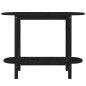 Tavolo Consolle Nero 110x40x80 cm in Legno Massello di Pino Tavolo Consolle Nero 110x40x80 cm in Legno Massello di Pino