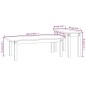 Set Tavolini da Salotto 2 pz Bianco in Legno Massello di Pino Set Tavolini da Salotto 2 pz Bianco in Legno Massello di Pino